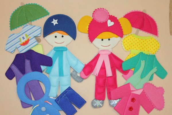 Дидактическая кукла из фетра