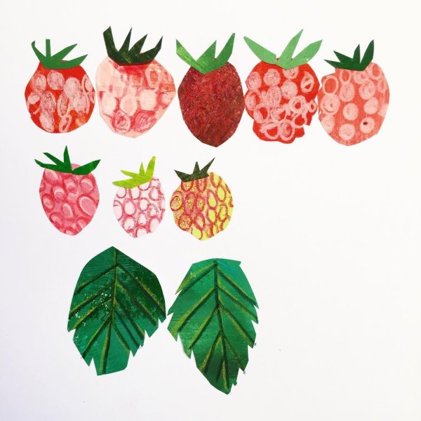 Аппликация малина