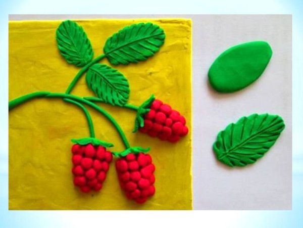 Поделки из пластилина на бумаге