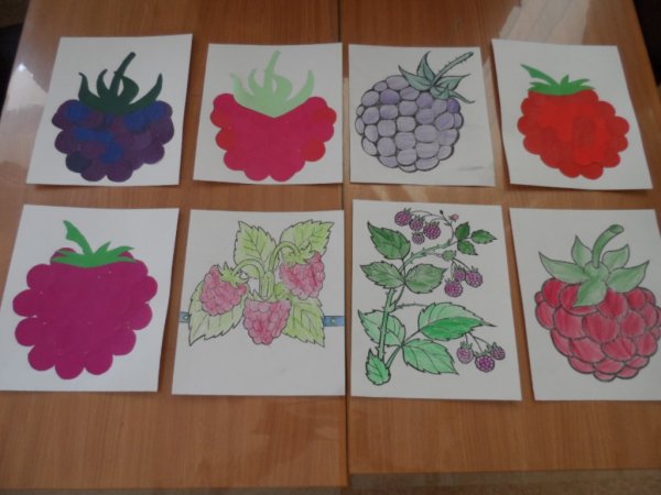 Лепка в младшей группе ягодки