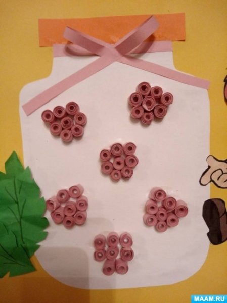 Поделки с детьми на тему малиновое варенье