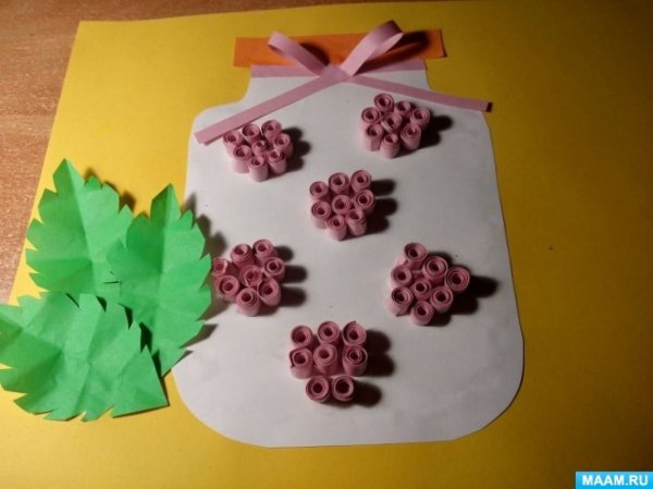 Аппликация в старшей группе на тему банка варенья