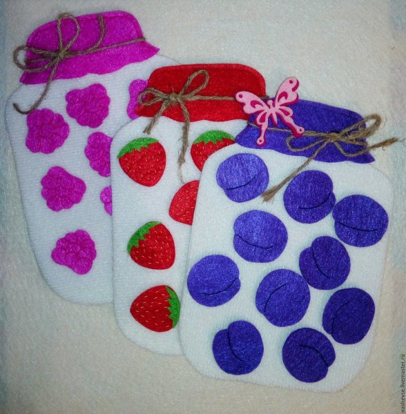 Аппликация банка варенья