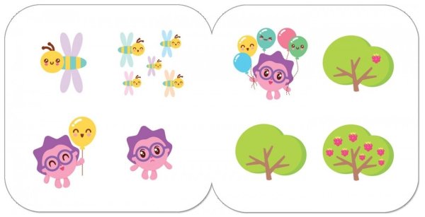 Аппликация с Малышариками