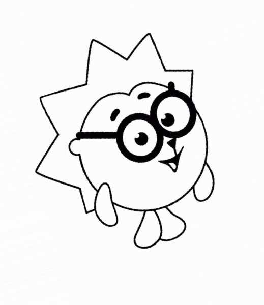 Смешарики раскраска для детей