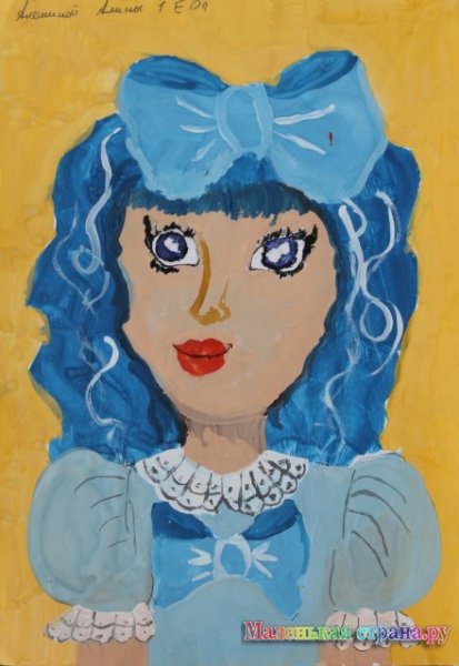 Детские рисунки Мальвины