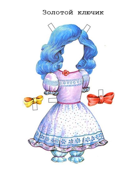 Мальвина костюм рисунок