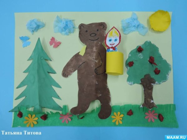 Аппликация по сказкам в средней группе