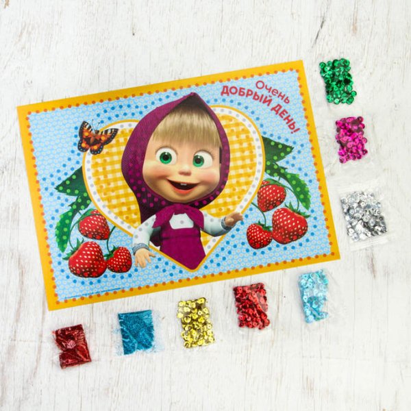 Аппликация Маша и медведь