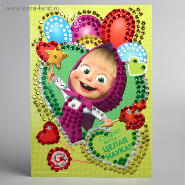 Аппликации для детей Маша и медведь