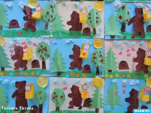 Аппликация по русским народным сказкам в старшей группе