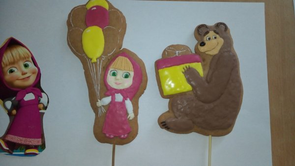 Торт Маша и медведь