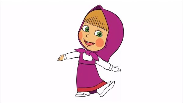 Маша из мультика Маша и медведь рисунок