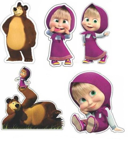 Персонажи мультфильма Маша и медведь