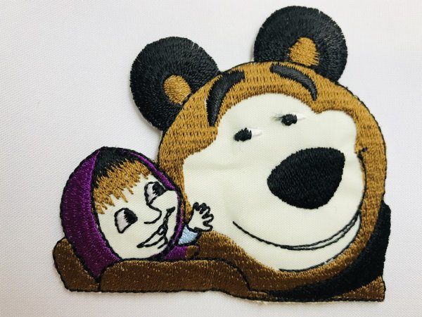 Маша и медведь рисунок с аппликацией