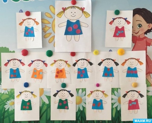 Аппликация на тему человек в младшей группе