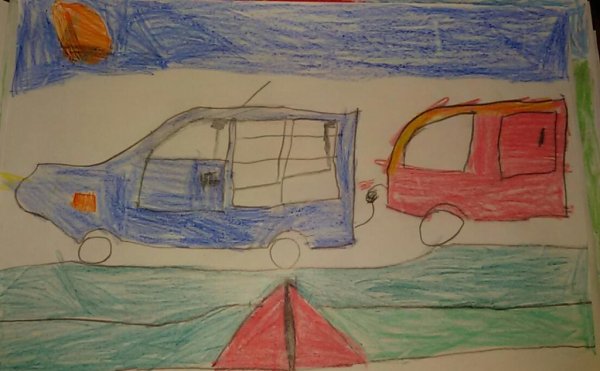 Детская аппликация машина будущего