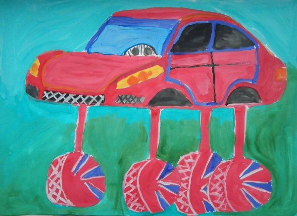 Рисование машина будущего в старшей группе