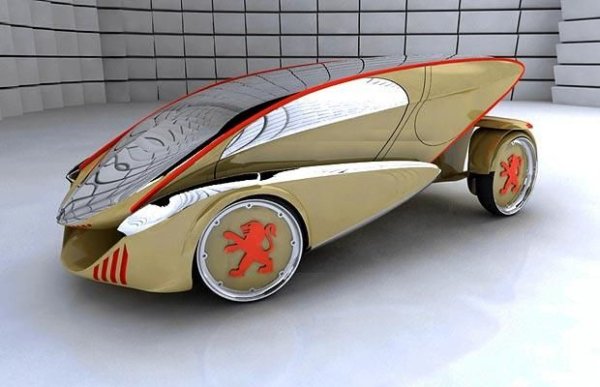 Машина будущего из картона