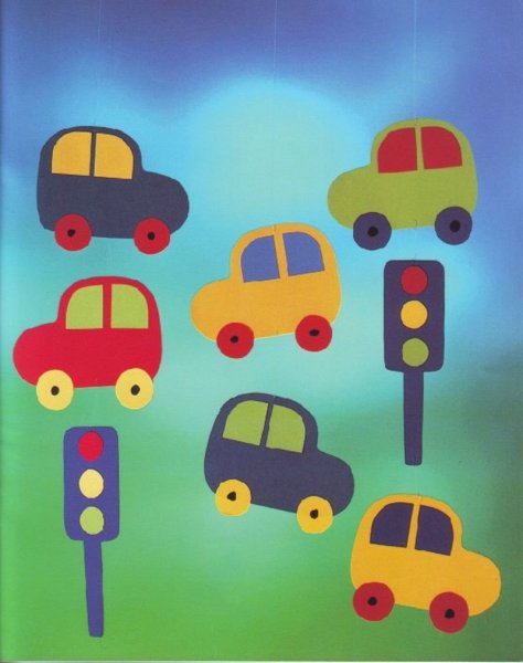 Aппликация "машинки"