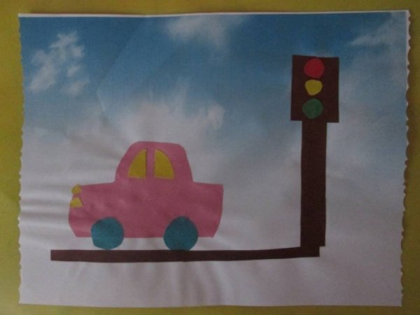 Аппликация ПДД старшая группа