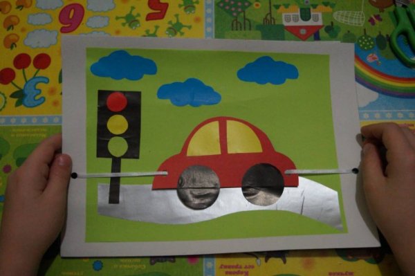 Аппликация на тему транспорт