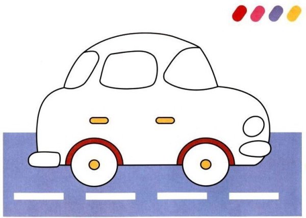 Aппликация "машинки"