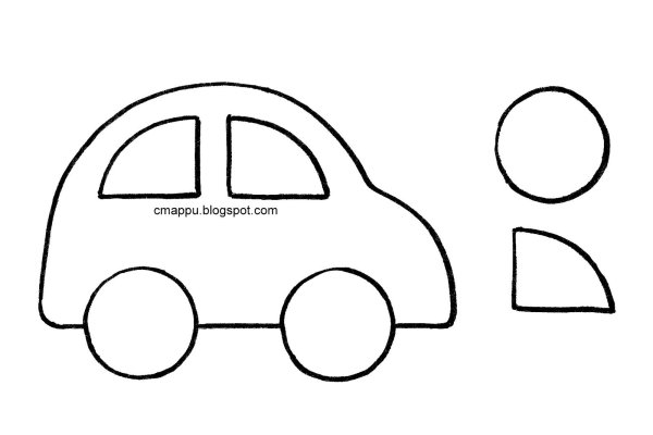 Aппликация "машинки"