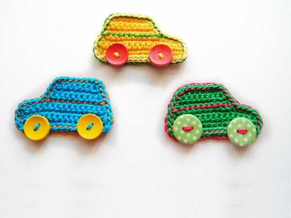 Аппликация машина крючком