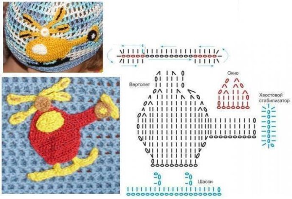 Аппликация машинка крючком схема