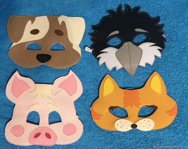 Детские маски из фетра
