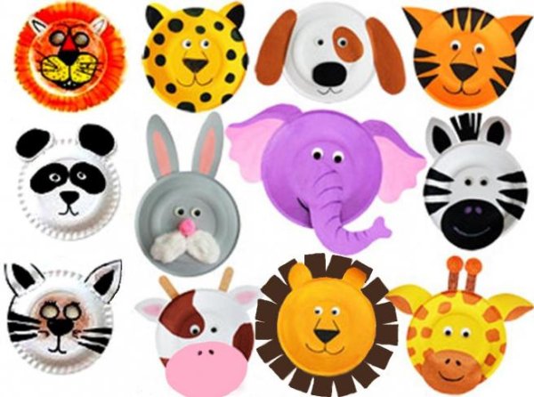 Маски из одноразовых тарелок