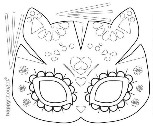 Поделка карнавальная маска