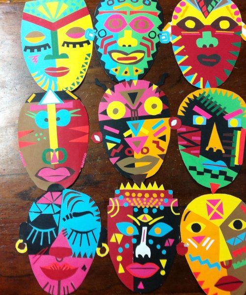 Африканские маски для детей
