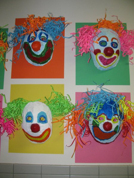 Клоун аппликация для детей