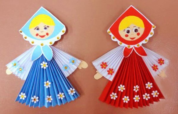 Кукла Масленица из бумаги