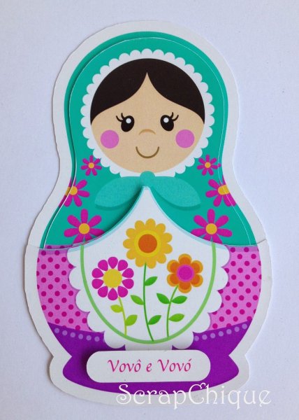 Аппликация Матрешка