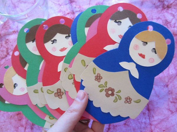Поделка Матрешка из бумаги