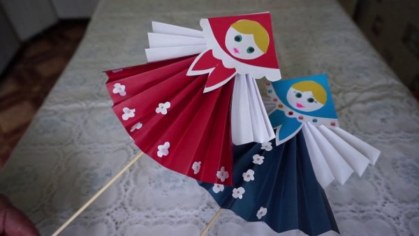 Матрешка из гармошки