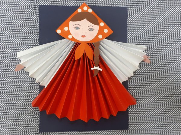 Руки танцующей куклы из бумаги аппликация