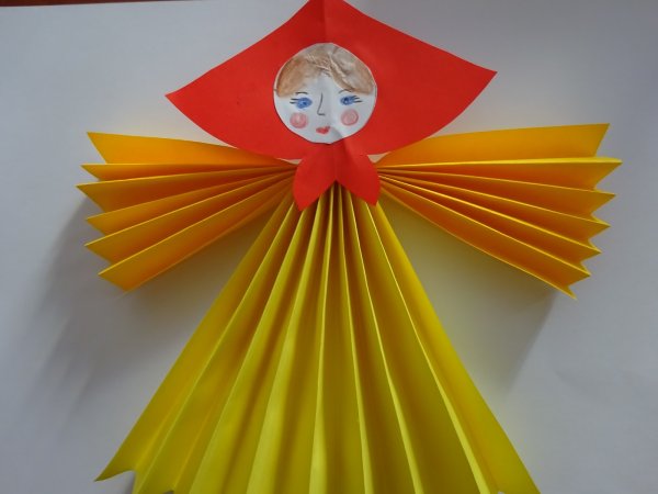 Кукла Масленица из бумаги для дошкольников