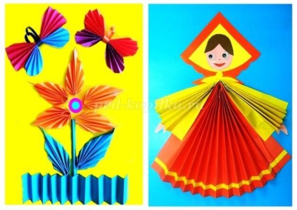 Масленица из цветной бумаги