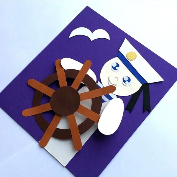 Матрос для детей аппликация