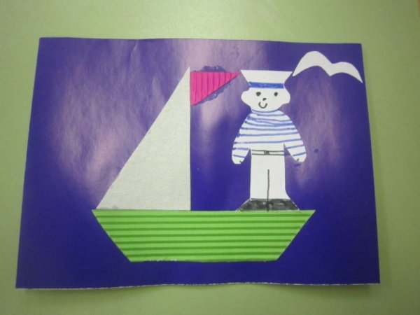 Аппликация к 23 февраля