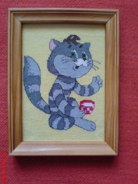 Аппликация кот Матроскин