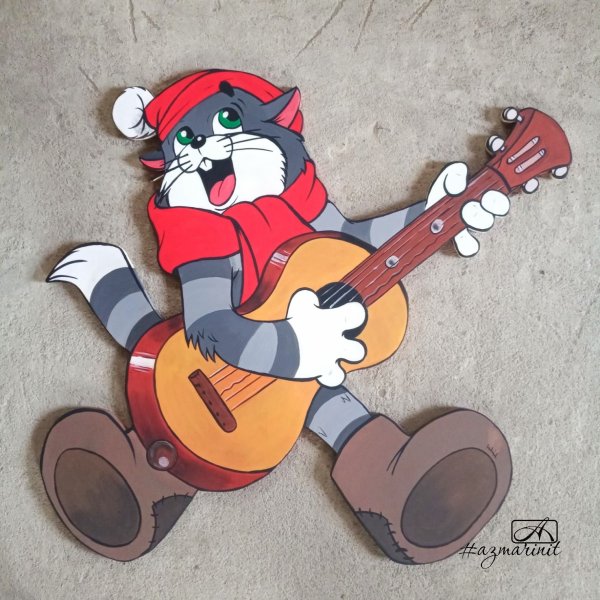 Кот Матроскин из фанеры