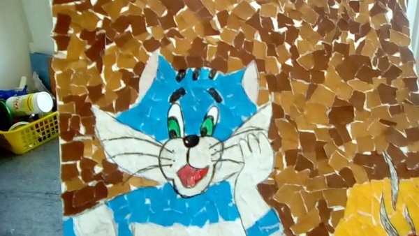 Поделки из рваной бумаги