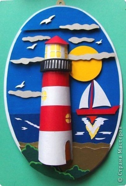 Аппликация на морскую тему