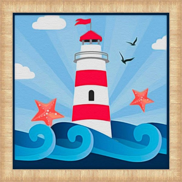 Маяк из мозаики