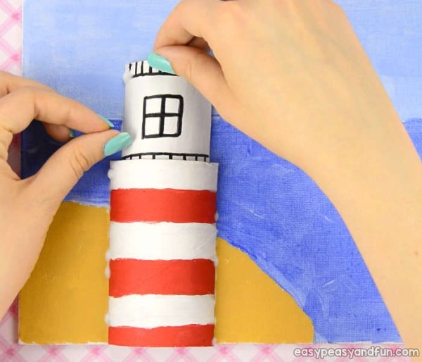 Маяк из втулки